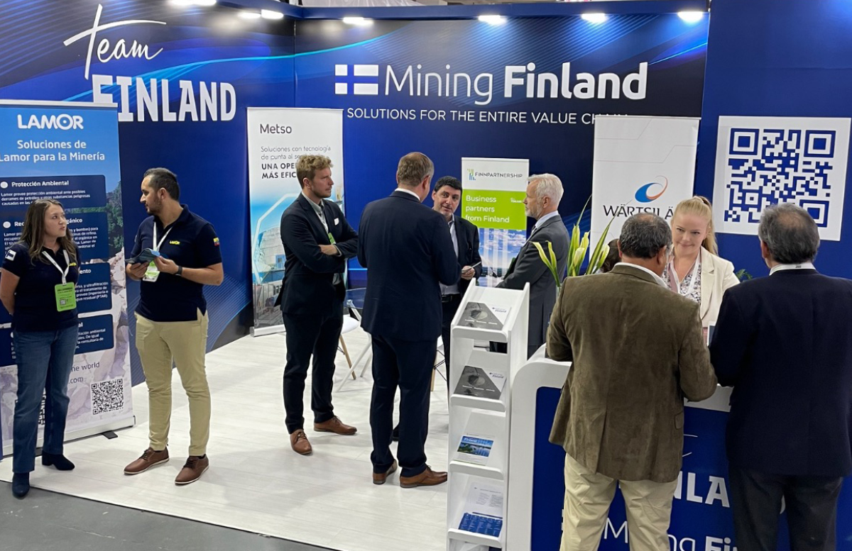 Team Finland stand at Expominas